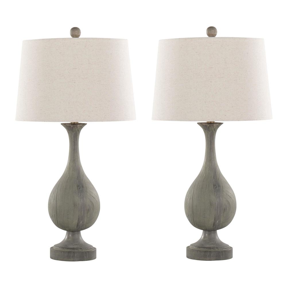 Brown Cipolla Poly 29" Poly Table Lamp - Set of 2. Picture 1