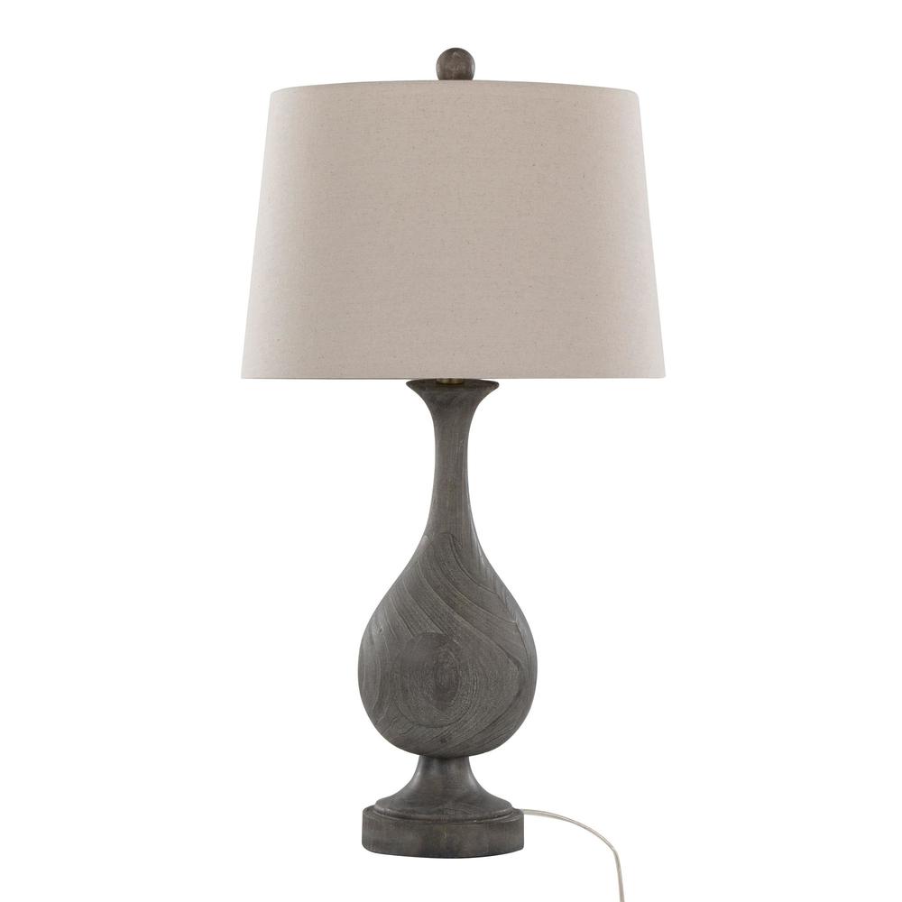 Brown Cipolla Poly 29" Polyresin Table Lamp - Set of 2. Picture 3