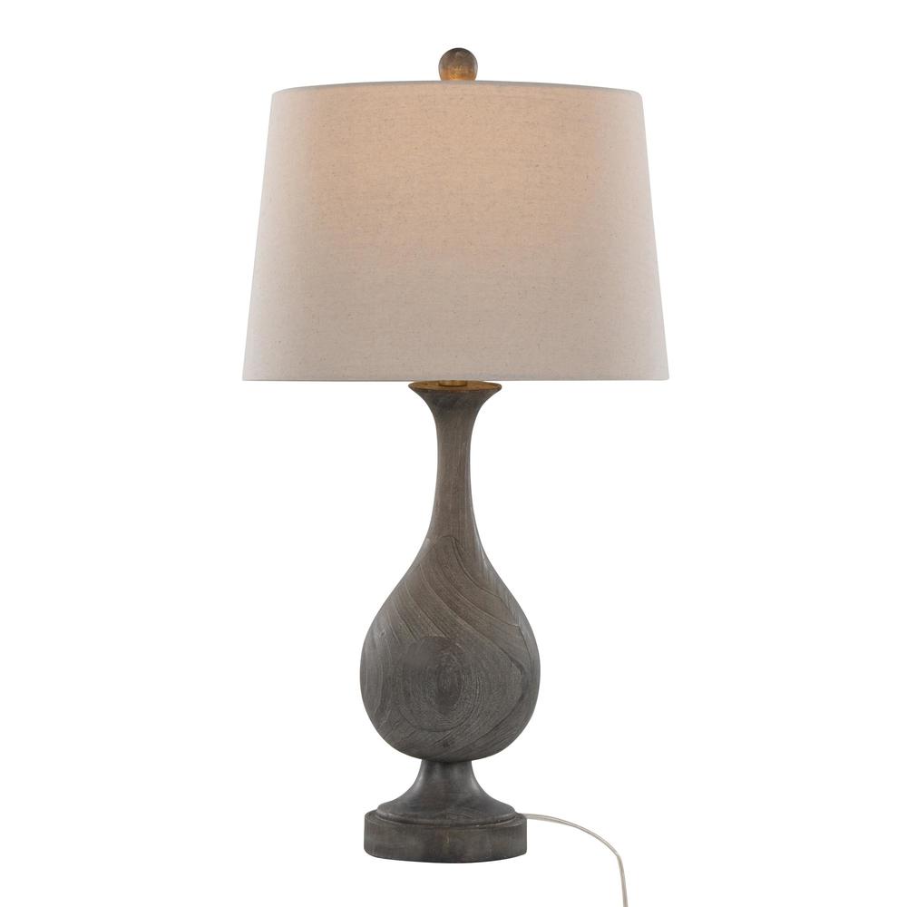 Brown Cipolla Poly 29" Polyresin Table Lamp - Set of 2. Picture 2