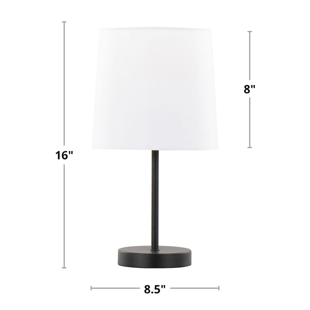 Cooper 16" Metal Accent Lamp - Set of 2. Picture 5
