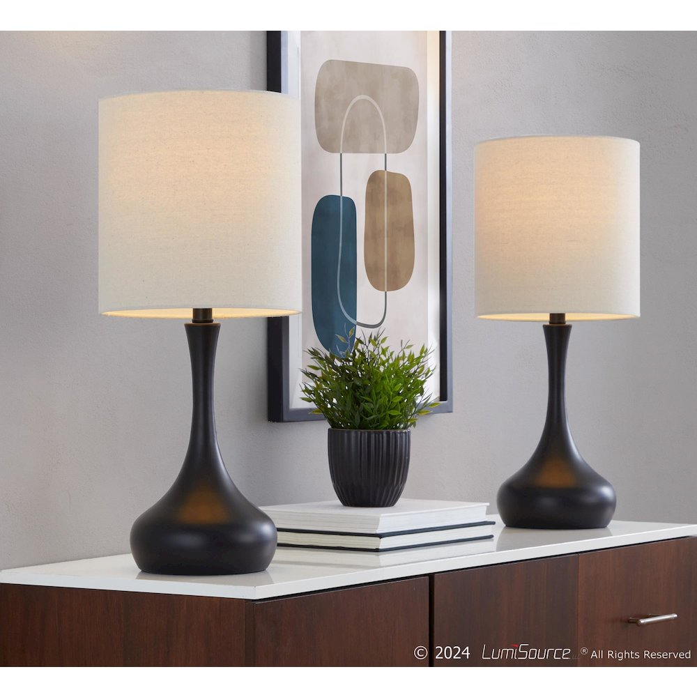Genie 24" Metal Table Lamp - Set of 2. Picture 4