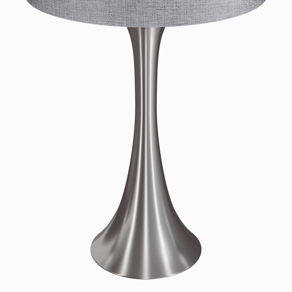 Silver Lenuxe 24" Metal Table Lamp - Set of 2. Picture 5