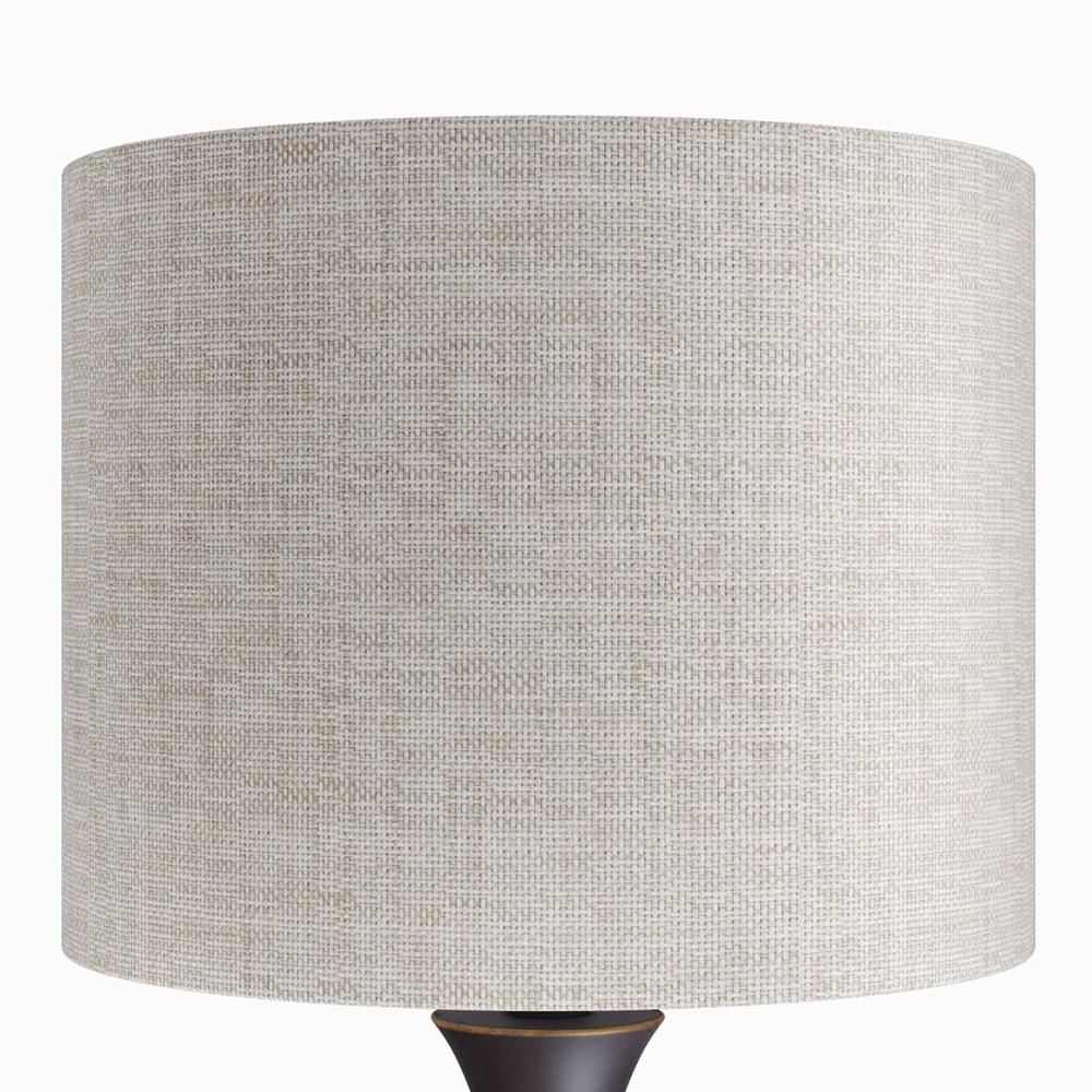 Oil Rubbed Bronze, Natural Linen Lenuxe 24" Metal Table Lamp - Set of 2. Picture 6