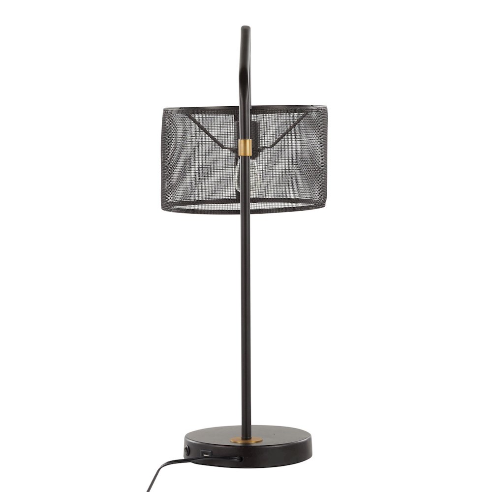 Mod Mesh 27" Metal Task Lamp with USB - Set of 2. Picture 6