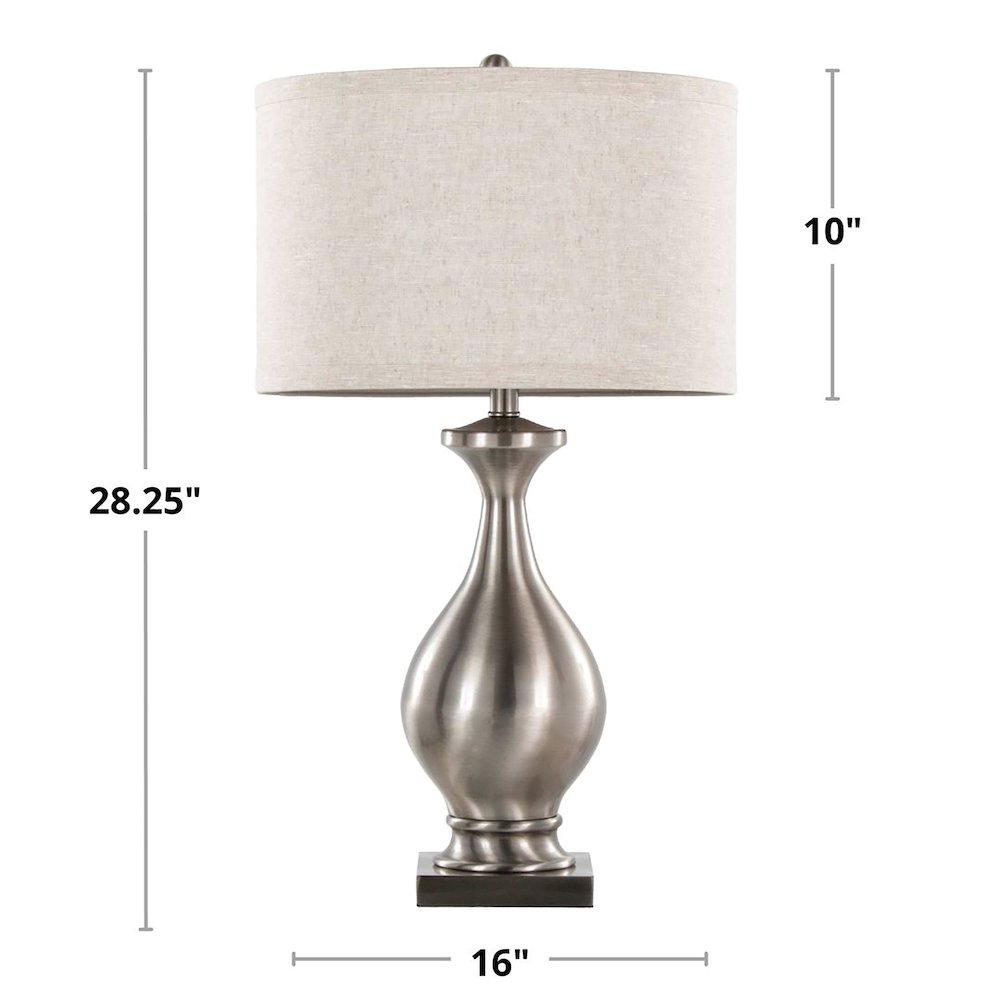 Pin 28" Metal Table Lamp - Set of 2. Picture 7