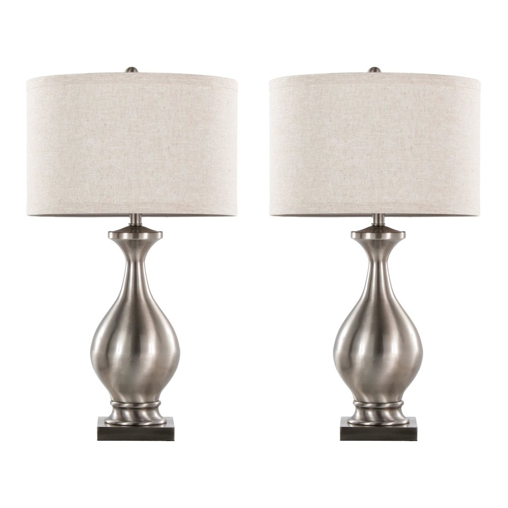 Pin 28" Metal Table Lamp - Set of 2. Picture 1