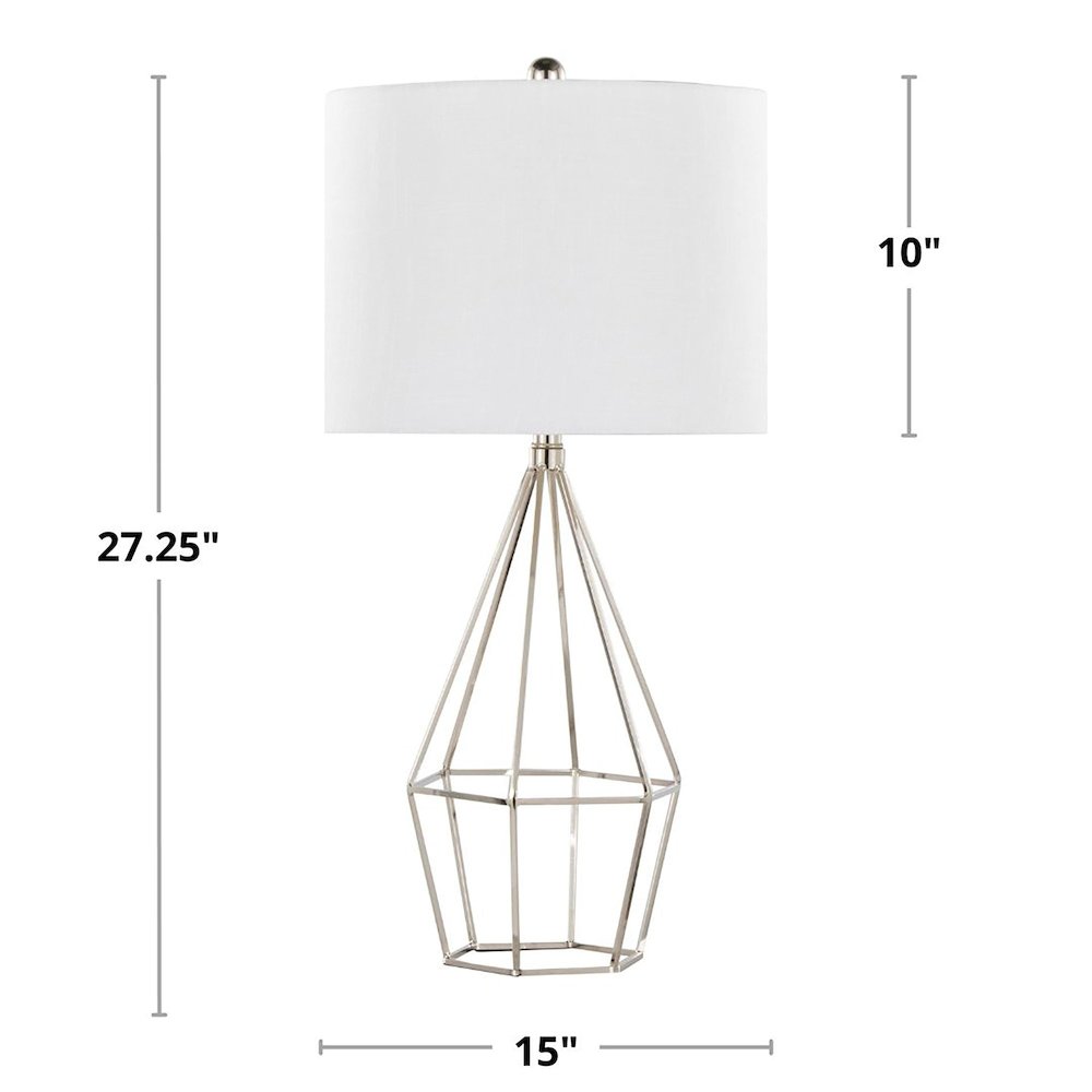 Geome 27" Metal Table Lamp - Set of 2. Picture 8