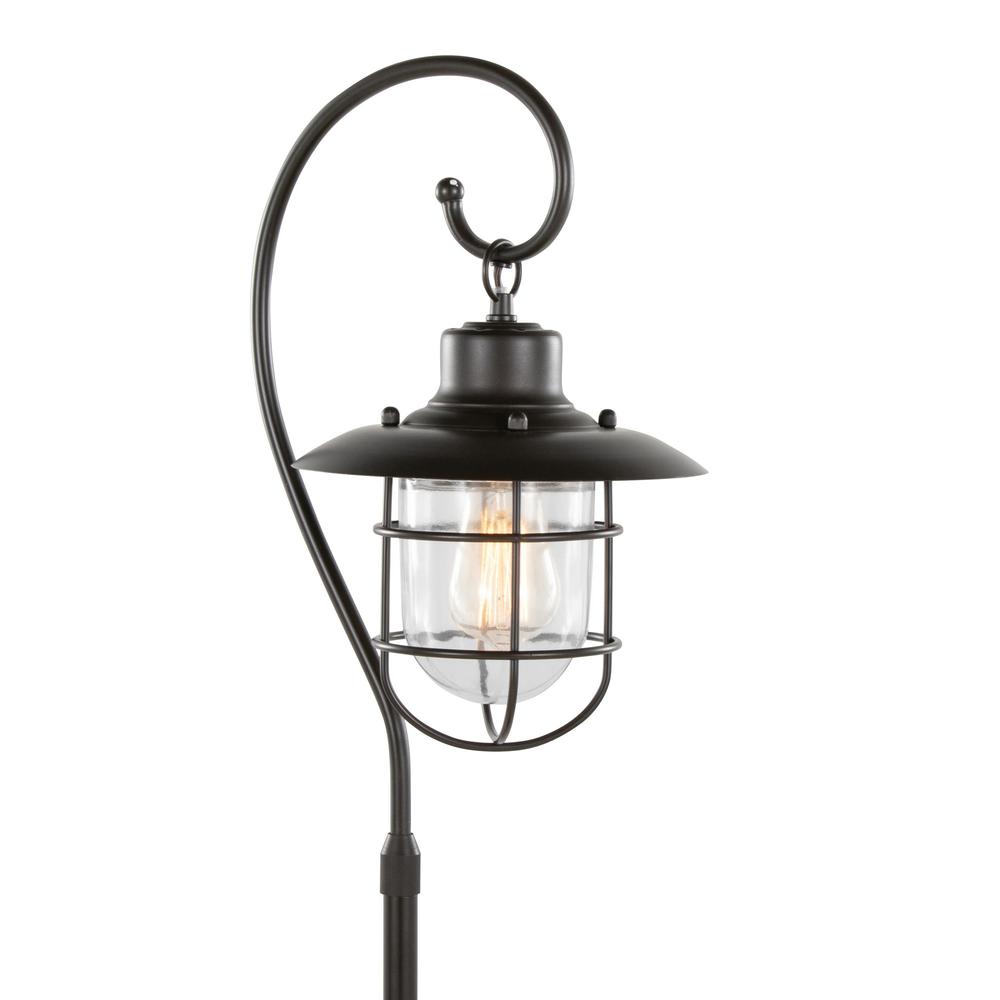 Oil Rubbed Bronze, Clear Glass Landen 33" Metal Task Lamp - Set of 2. Picture 8
