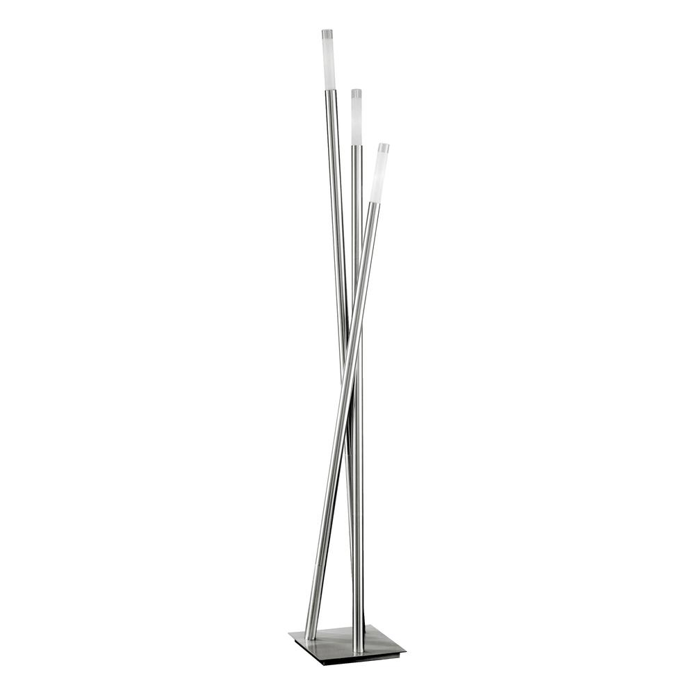 Brushed Nickel Icicle Floor Lamp. Picture 1