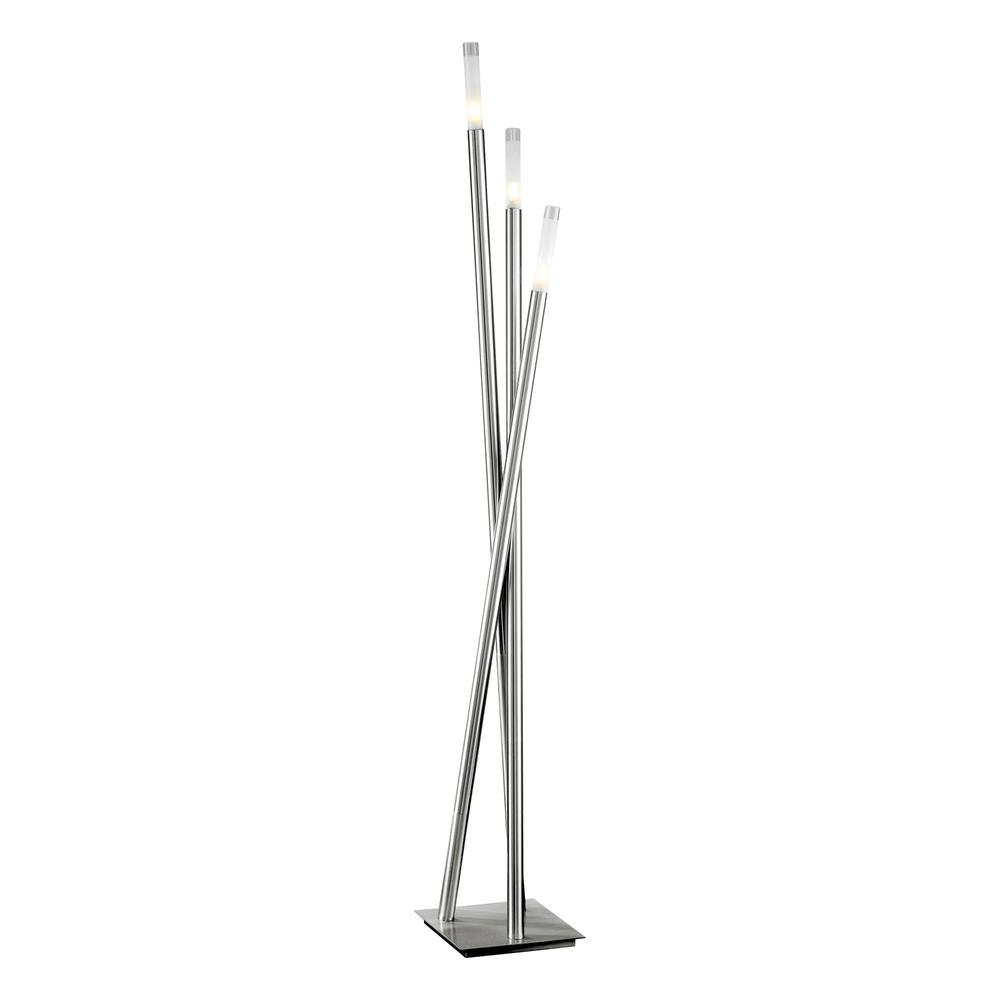 Brushed Nickel Icicle Floor Lamp. Picture 2