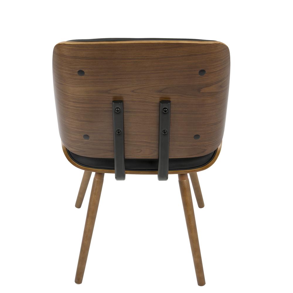Walnut, Black Lombardi Chair - Set of 2. Picture 6