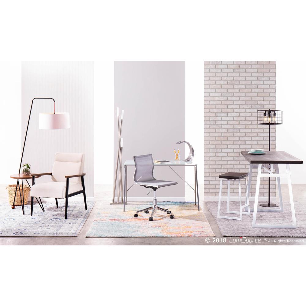 Brushed Nickel Icicle Floor Lamp. Picture 8