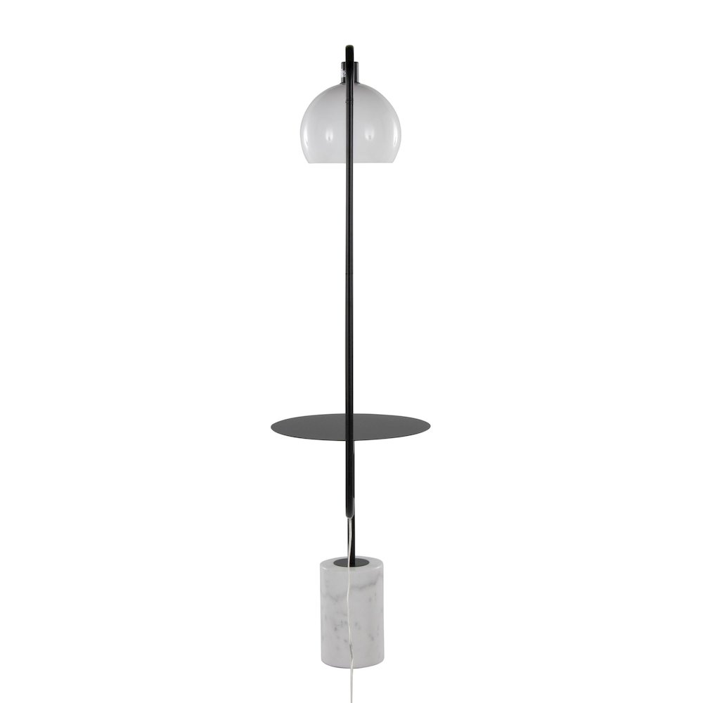 Symbol 66" Metal Floor Lamp With Side Table. Picture 5