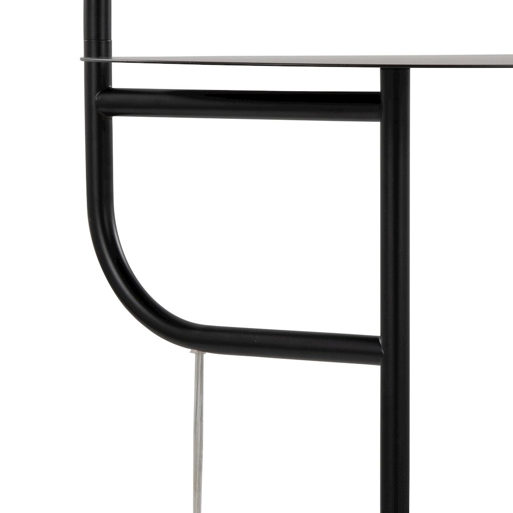 Symbol 66" Metal Floor Lamp With Side Table. Picture 9