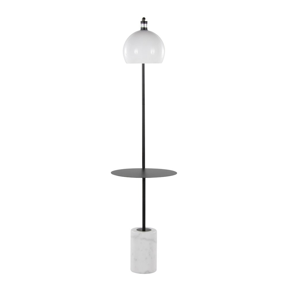 Symbol 66" Metal Floor Lamp With Side Table. Picture 6