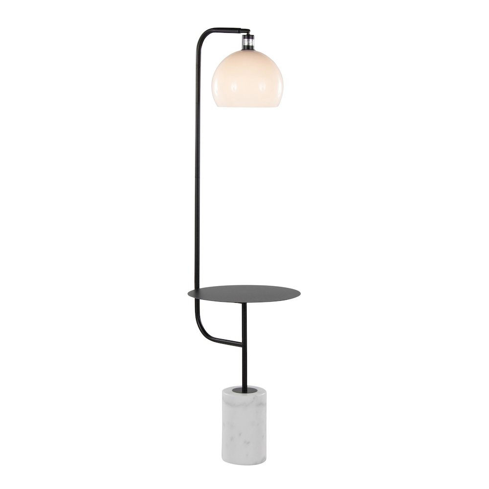 Symbol 66" Metal Floor Lamp With Side Table. Picture 2