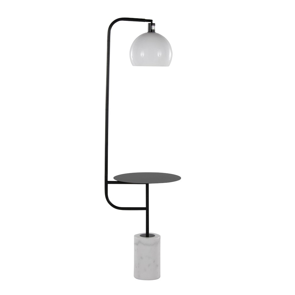 Symbol 66" Metal Floor Lamp With Side Table. Picture 3