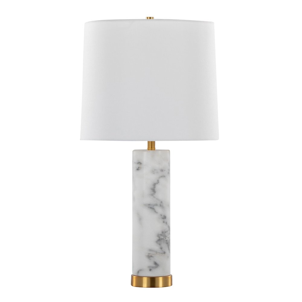 Marbella 26" Marble Table Lamp - Set of 2. Picture 3