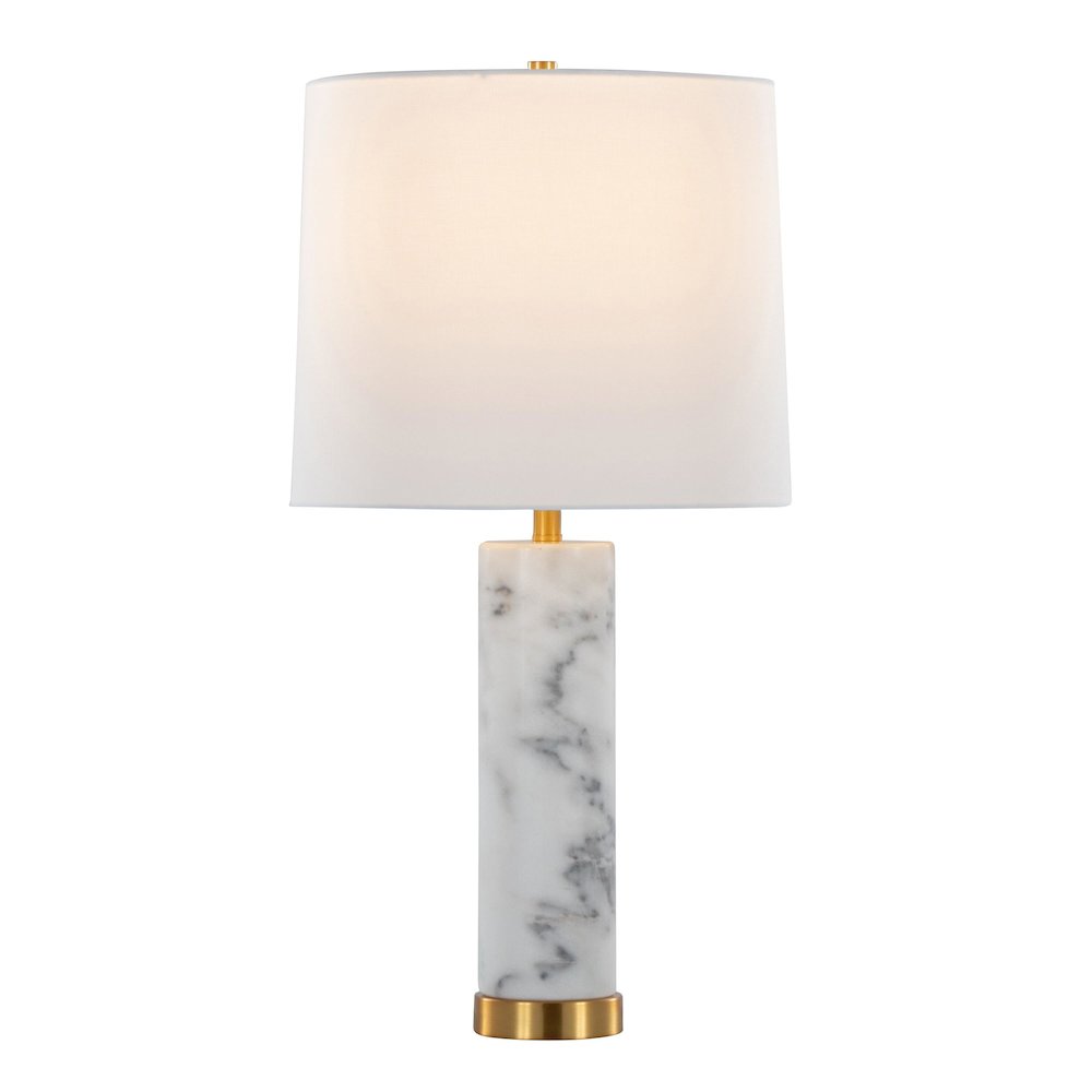 Marbella 26" Marble Table Lamp - Set of 2. Picture 2