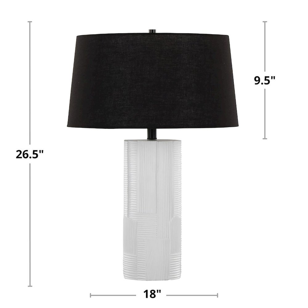 Petra 26" Polyresin Table Lamp - Set of 2. Picture 10