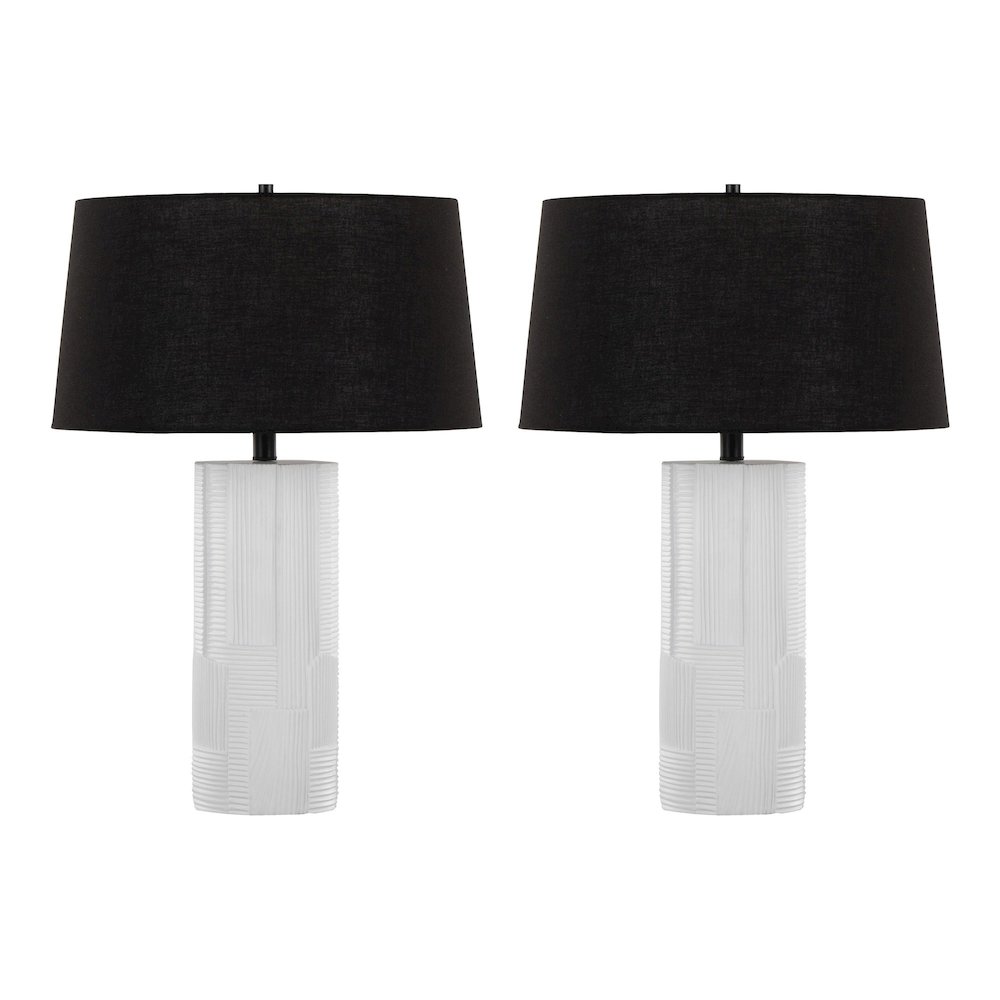 Petra 26" Polyresin Table Lamp - Set of 2. Picture 1
