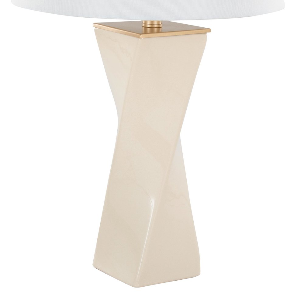 Curvo Square 27" Ceramic Table Lamp. Picture 4