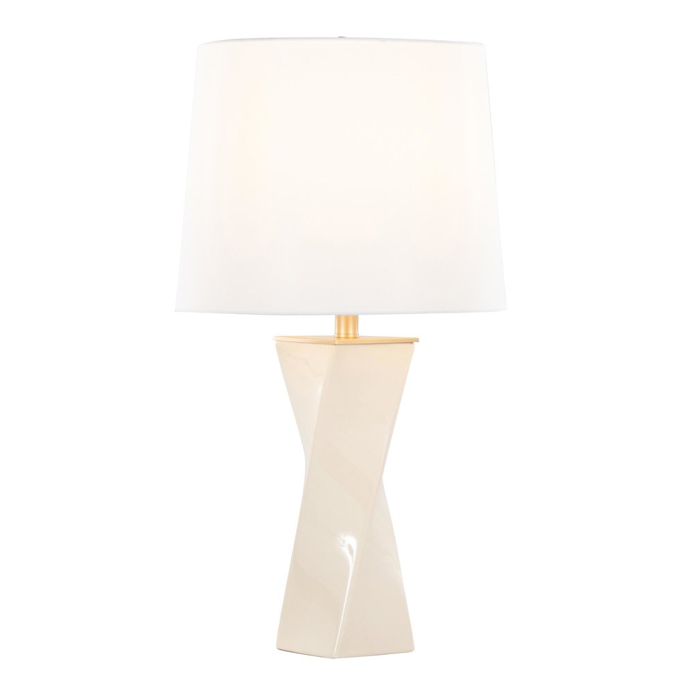 Curvo Square 27" Ceramic Table Lamp. Picture 2