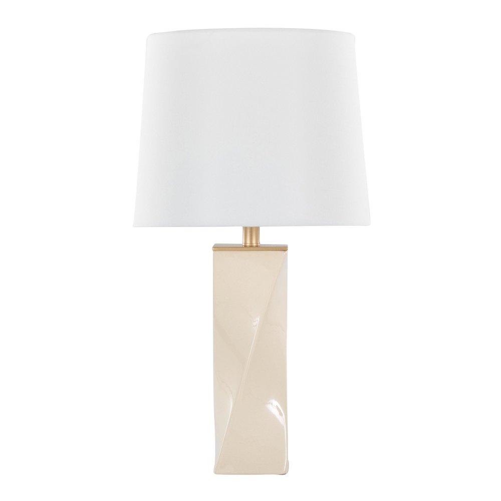 Curvo Square 27" Ceramic Table Lamp. Picture 3