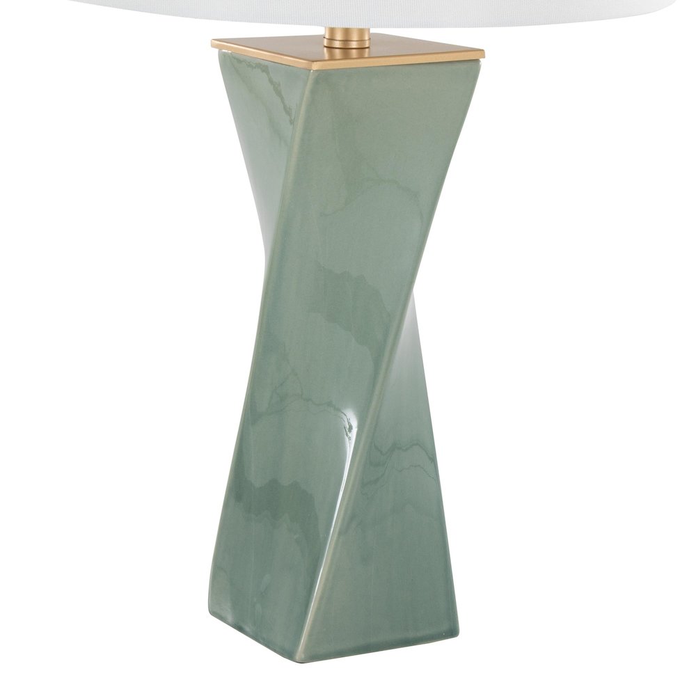 Curvo Square 27" Ceramic Table Lamp. Picture 4