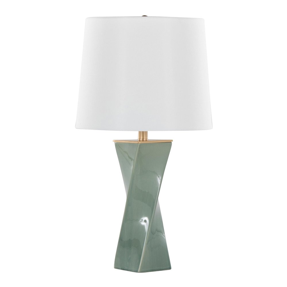 Curvo Square 27" Ceramic Table Lamp. Picture 1