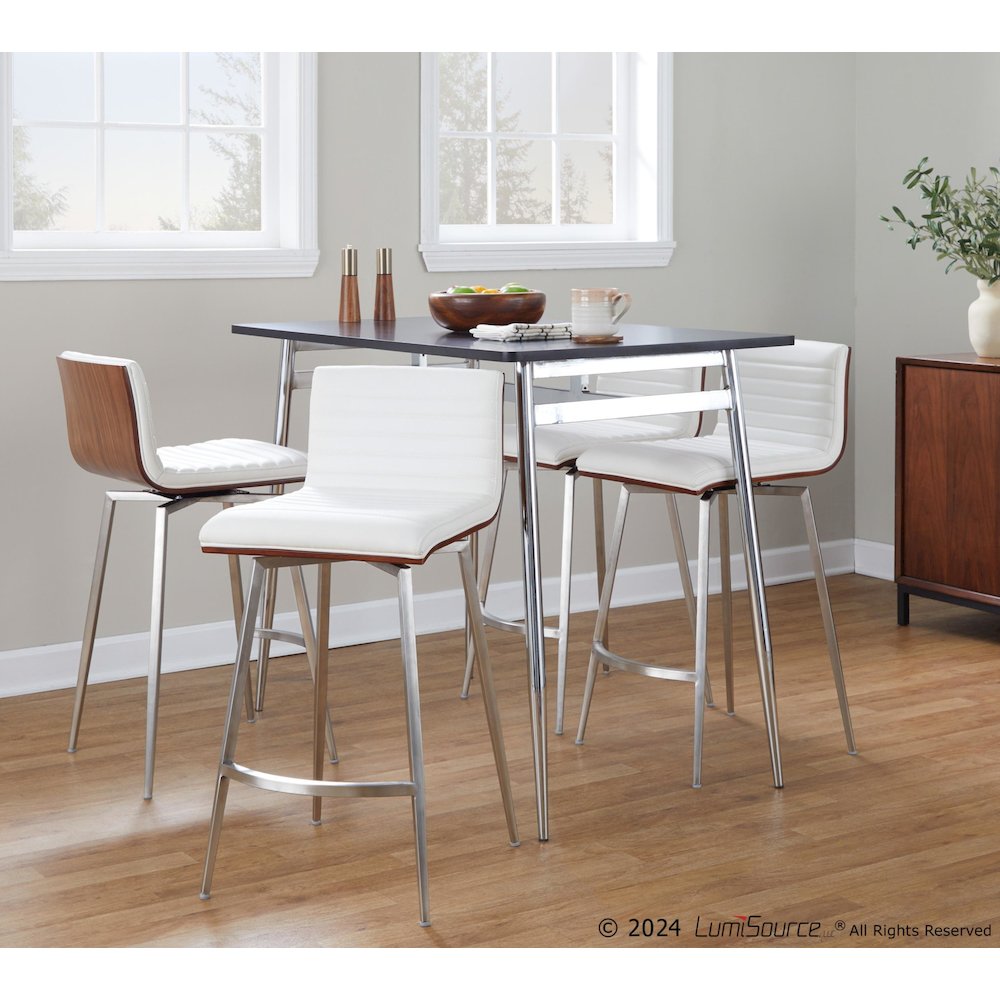 Marcel-Mason Swivel Counter Height Dining Set - 5 Piece. Picture 3
