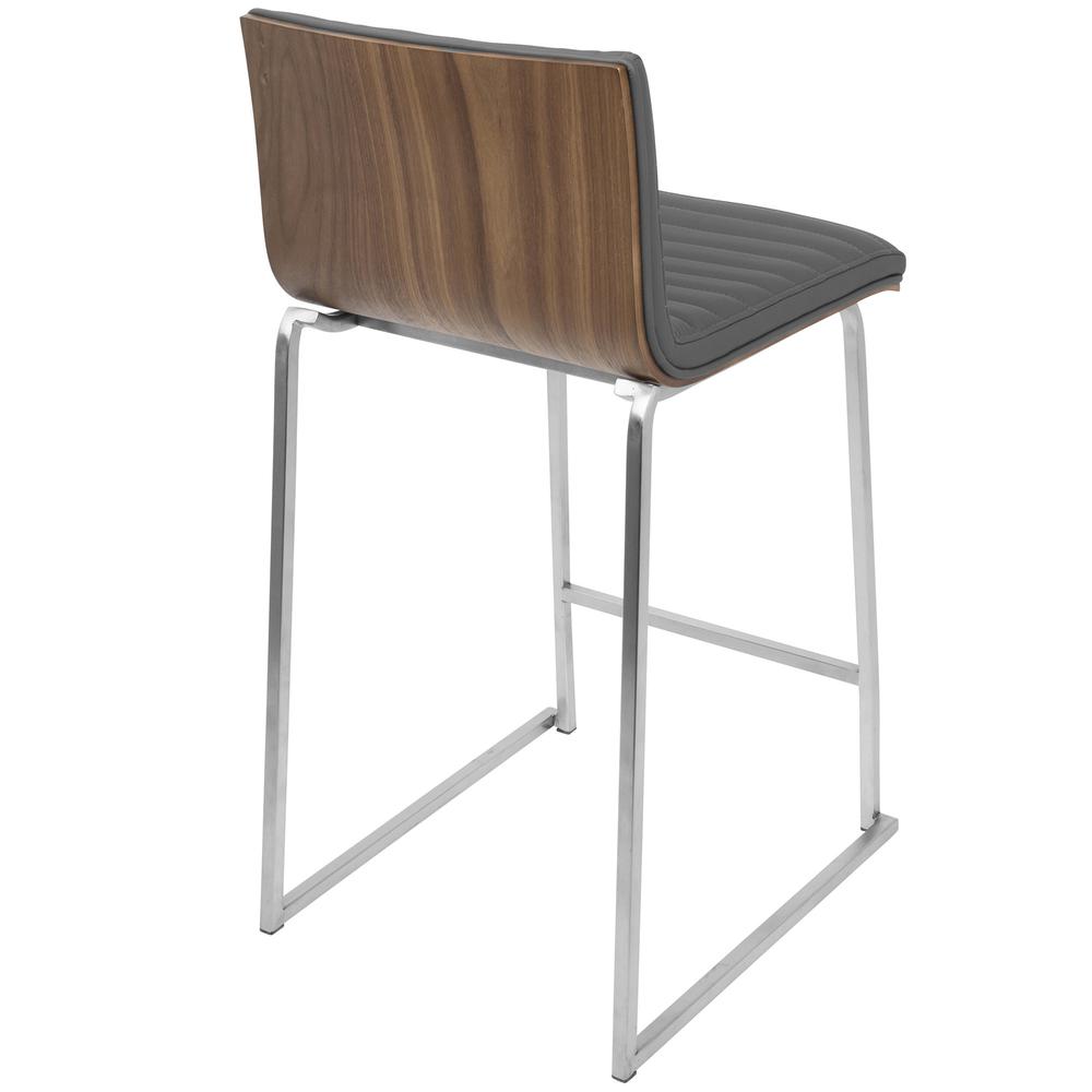 Walnut, Grey Mara Counter Stool - Set of 2. Picture 5