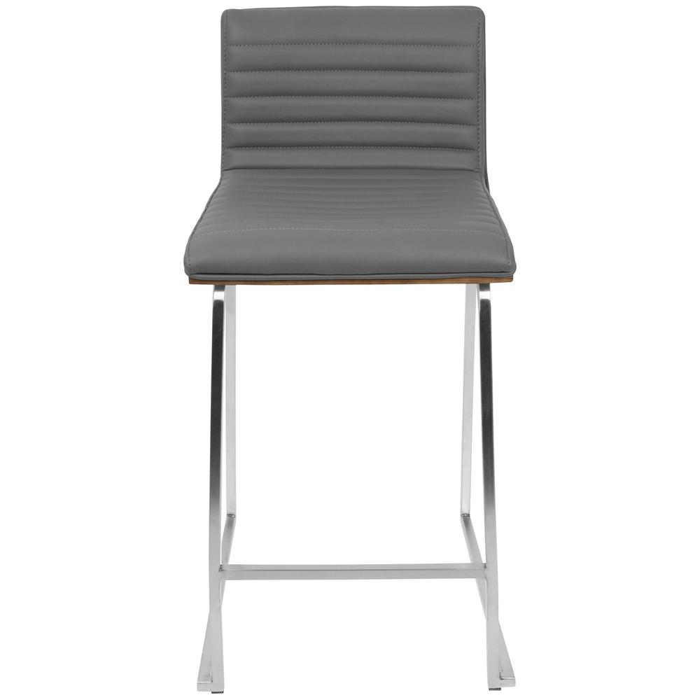 Walnut, Grey Mara Counter Stool - Set of 2. Picture 7