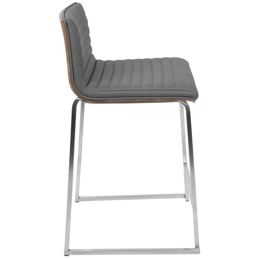 Walnut, Grey Mara Counter Stool - Set of 2. Picture 4