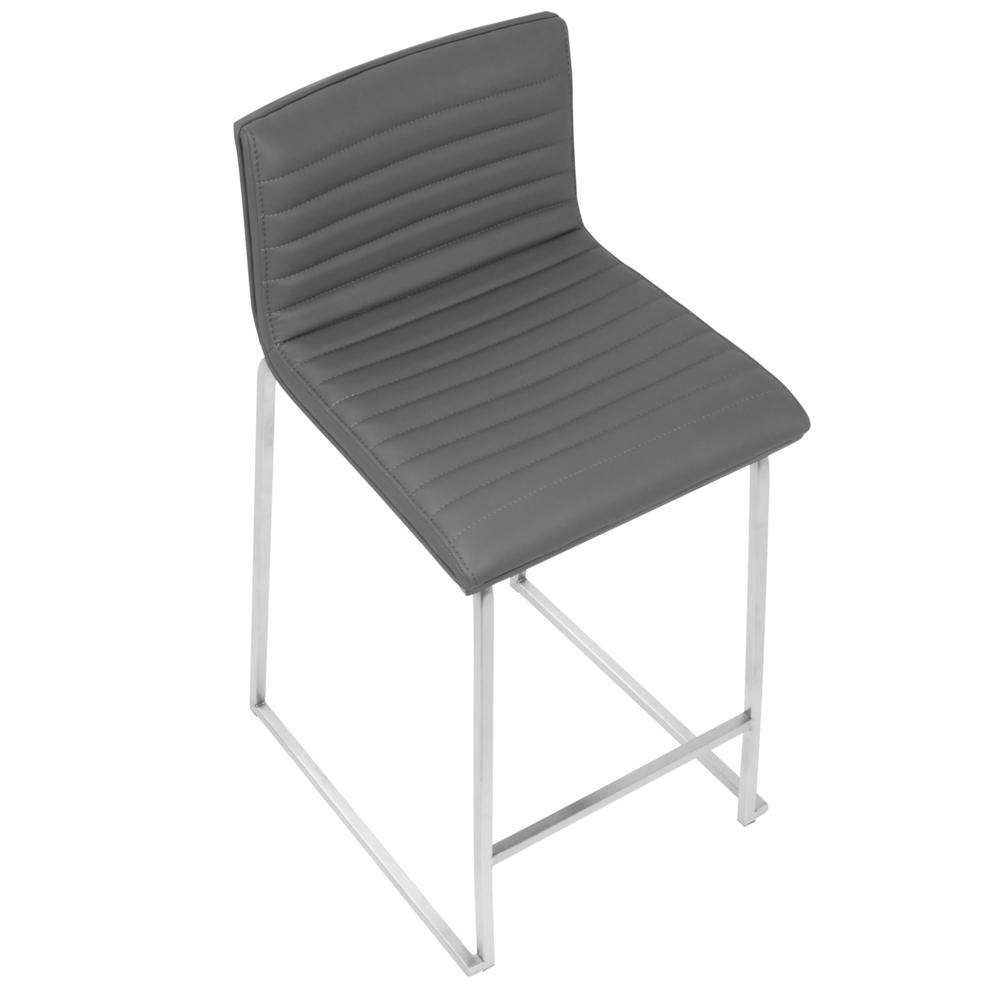 Walnut, Grey Mara Counter Stool - Set of 2. Picture 8