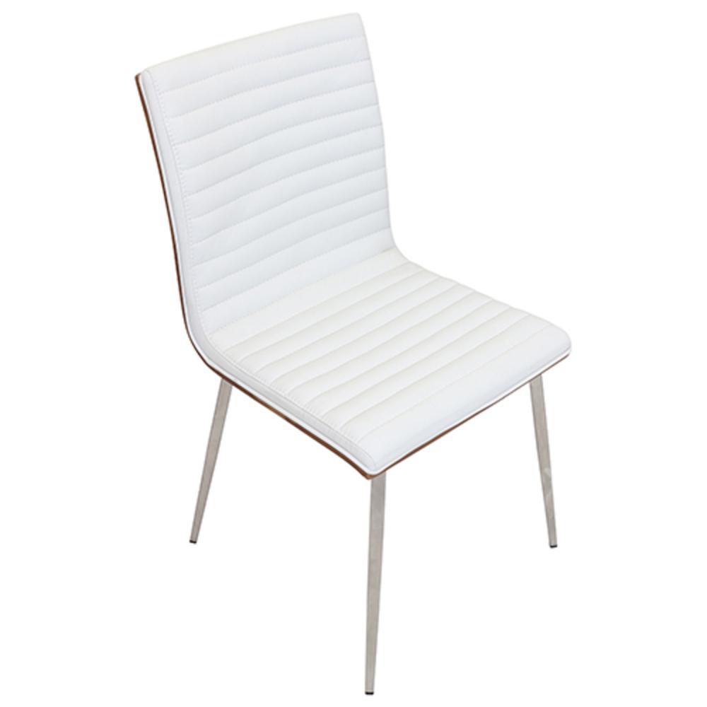 Walnut, Off-White Mason Swivel Chair - Set of 2. Picture 8