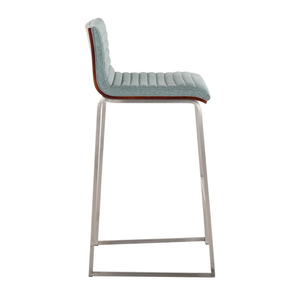 Green Mason Mara 30" Fixed-Height Barstool - Set of 2. Picture 3