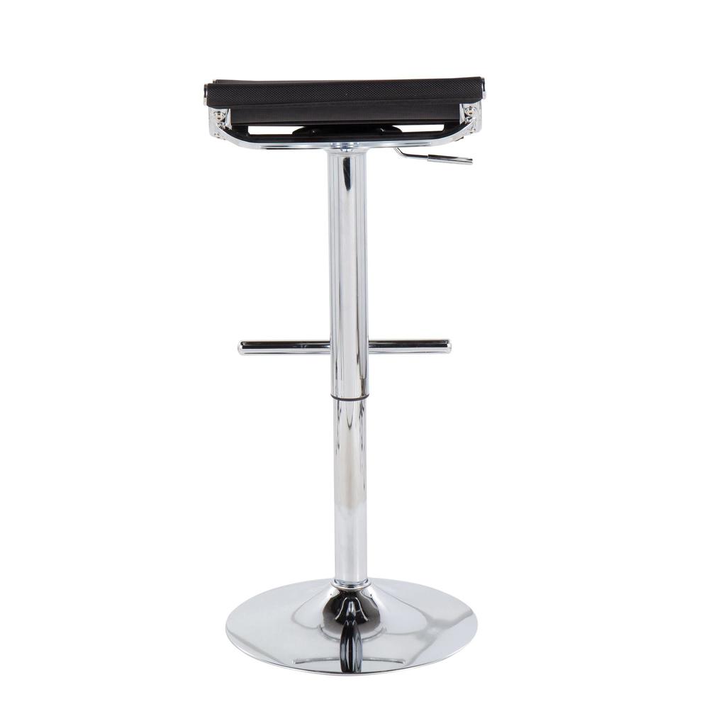 Chrome, Black Mesh Mirage Ale Bar Stool. Picture 4