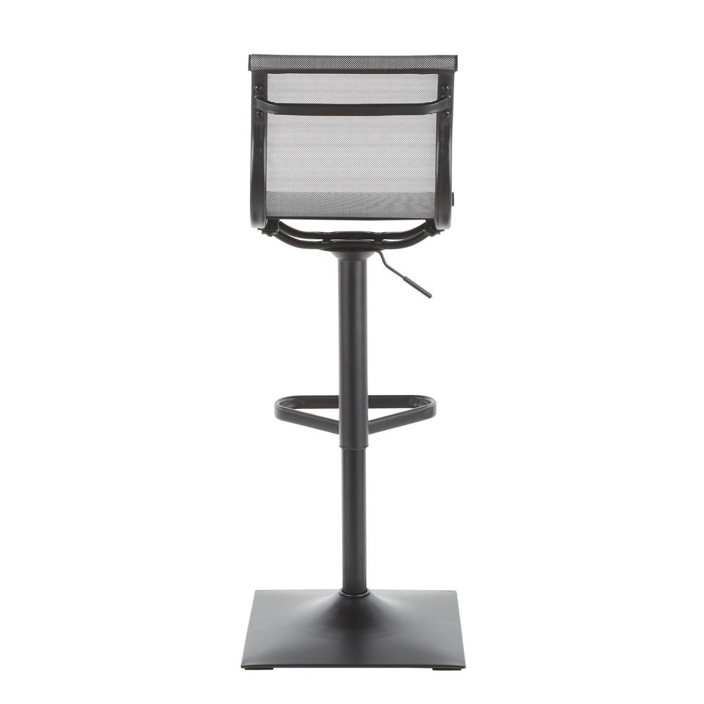 Black Metal, Silver Mesh Mirage Barstool. Picture 4