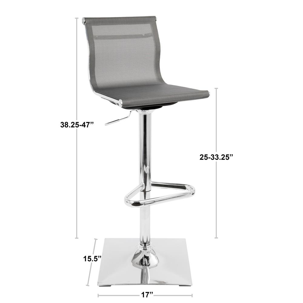 Silver Mirage Barstool. Picture 7