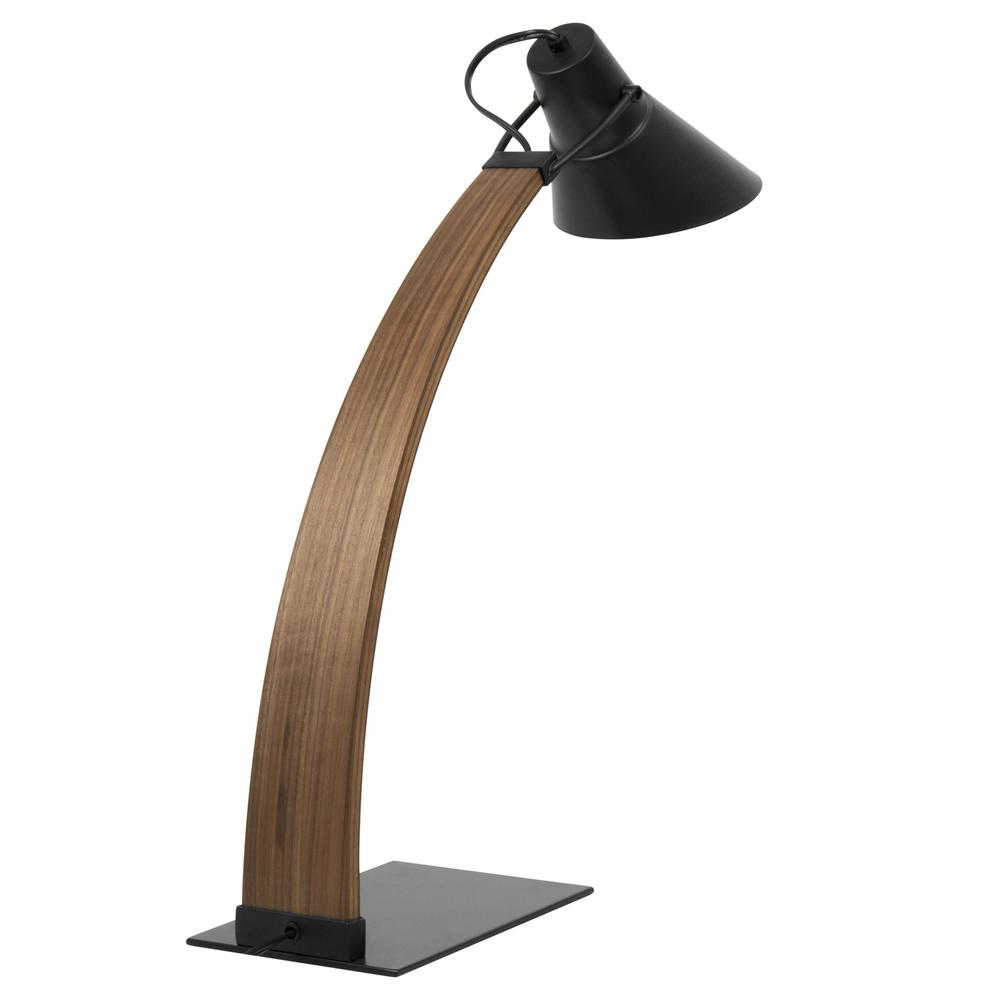 Walnut, Black Noah Table Lamp. Picture 4