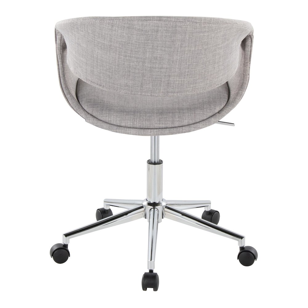 Curvo Upholstered 5-Star Task Chair. Picture 4