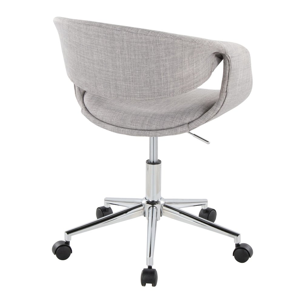 Curvo Upholstered 5-Star Task Chair. Picture 3