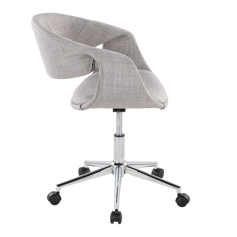 Curvo Upholstered 5-Star Task Chair. Picture 2
