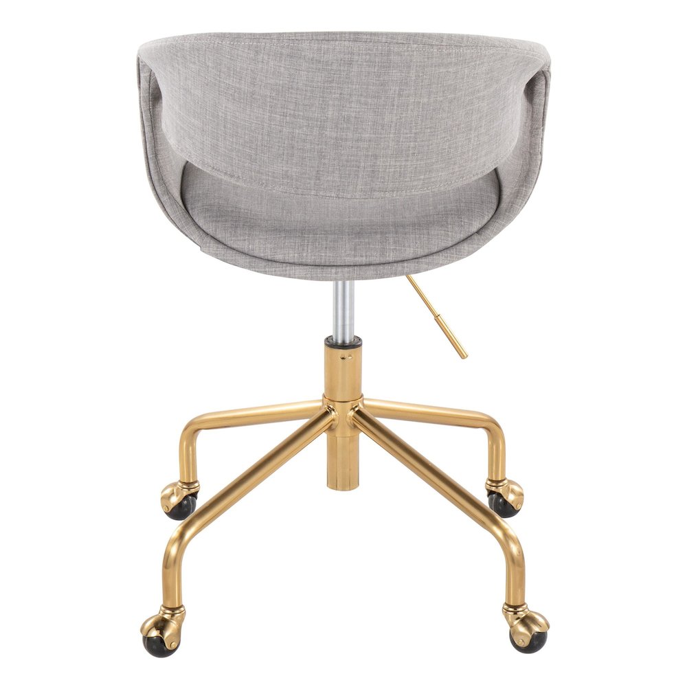 Curvo Upholstered 4-Star Task Chair. Picture 4