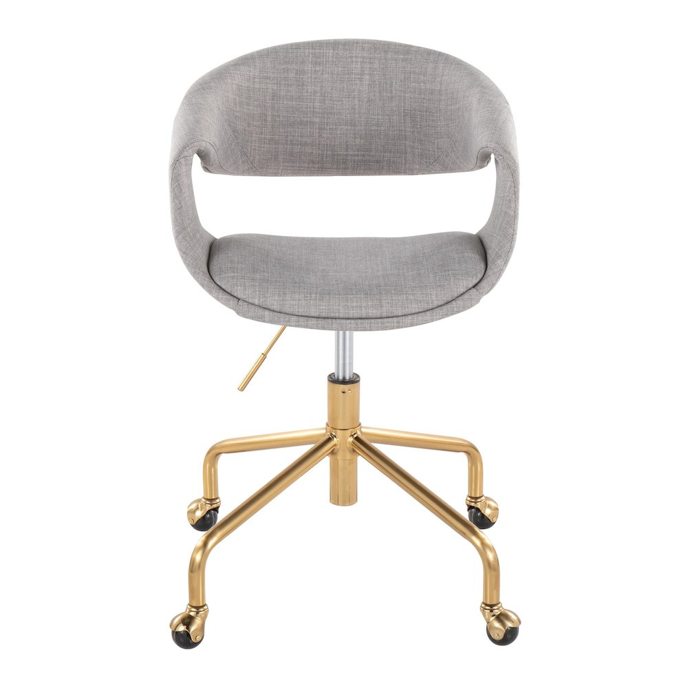 Curvo Upholstered 4-Star Task Chair. Picture 5