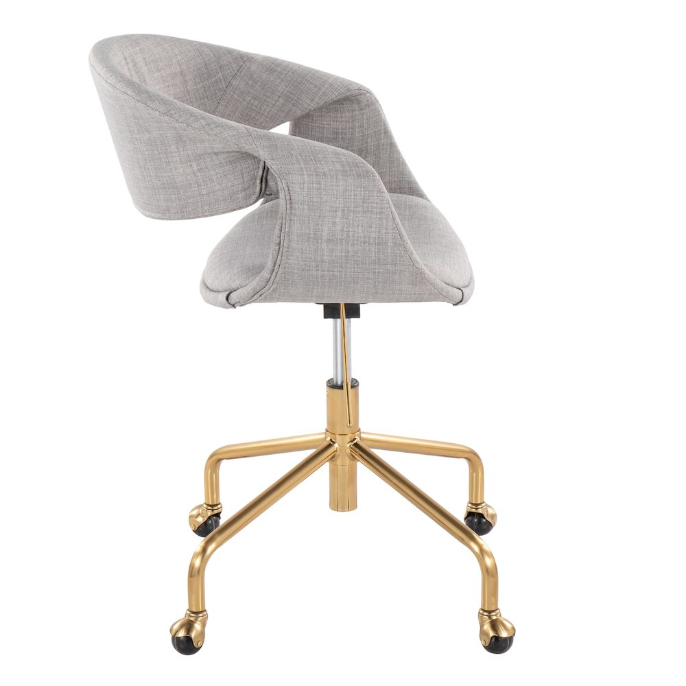 Curvo Upholstered 4-Star Task Chair. Picture 2