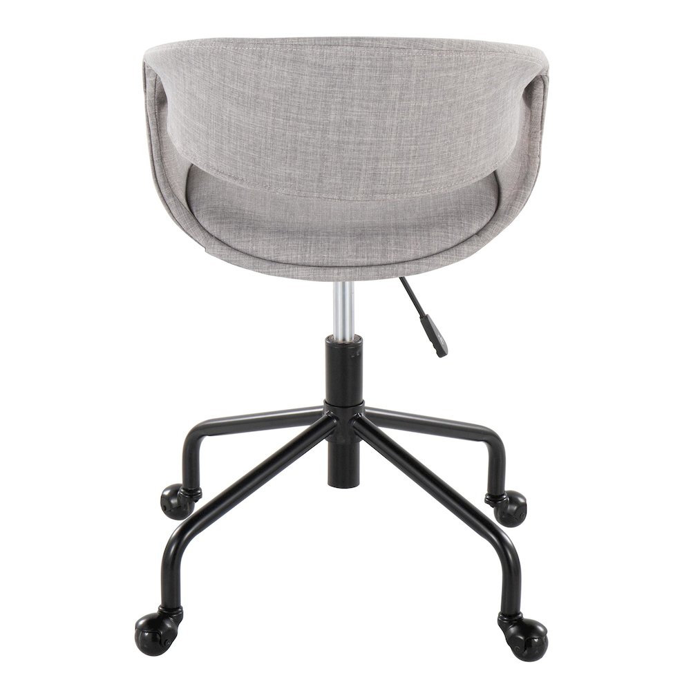 Curvo Upholstered 4-Star Task Chair. Picture 4