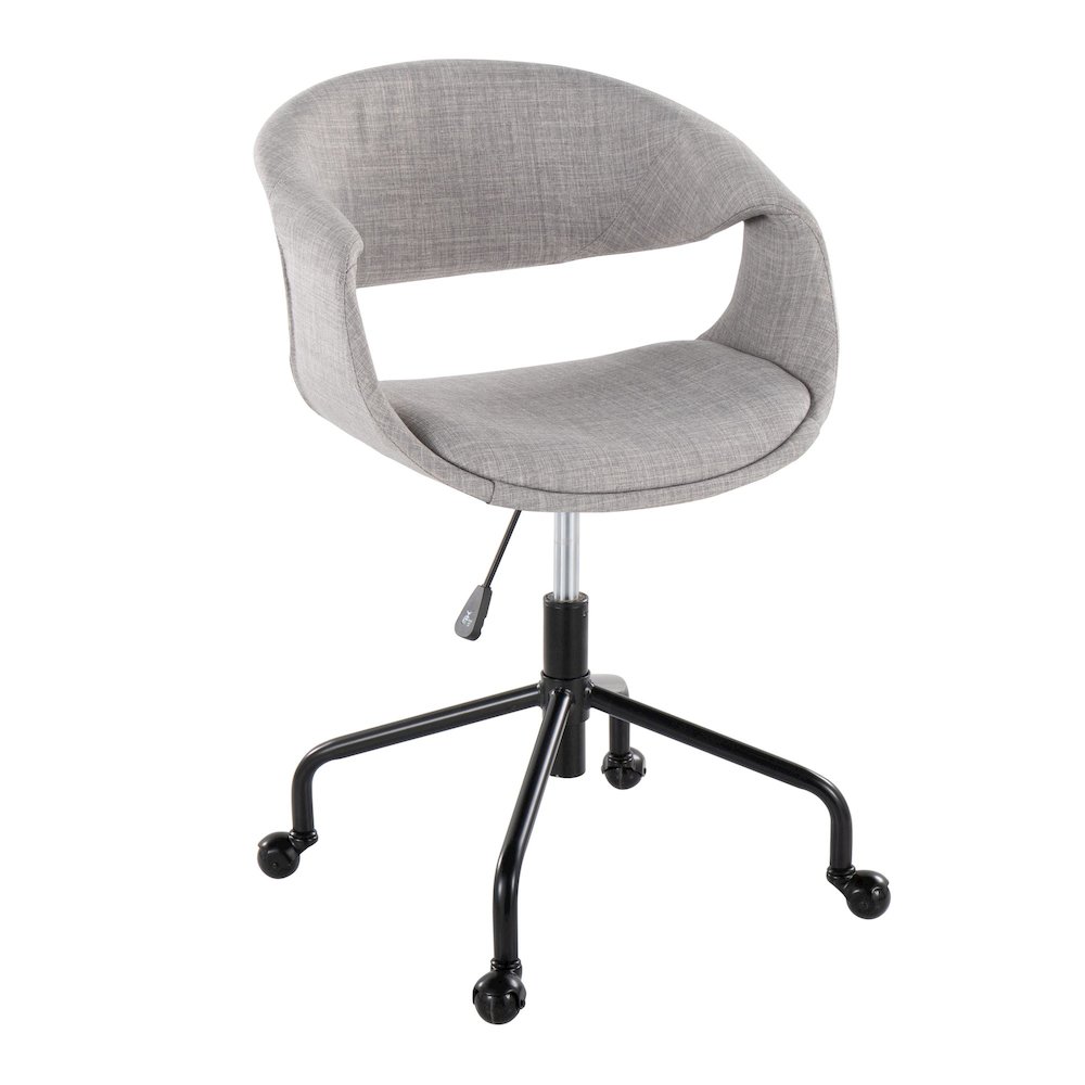 Curvo Upholstered 4-Star Task Chair. Picture 1