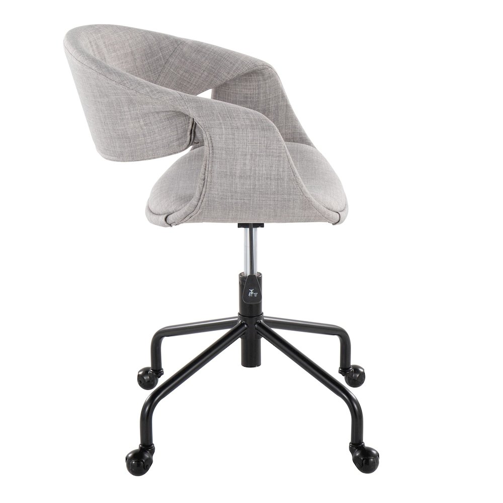 Curvo Upholstered 4-Star Task Chair. Picture 2